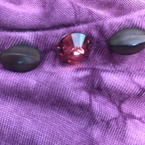 TIE DYE EMBELLISHED  3/4 SLEEVE TOP Ruby Rd - Picture 5 of 6